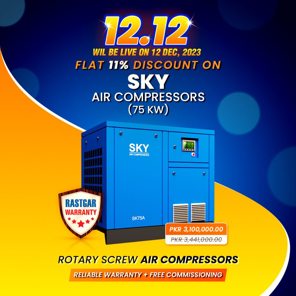 Screw Air Compressor SK75A - Rastgar Air Compressors Shop